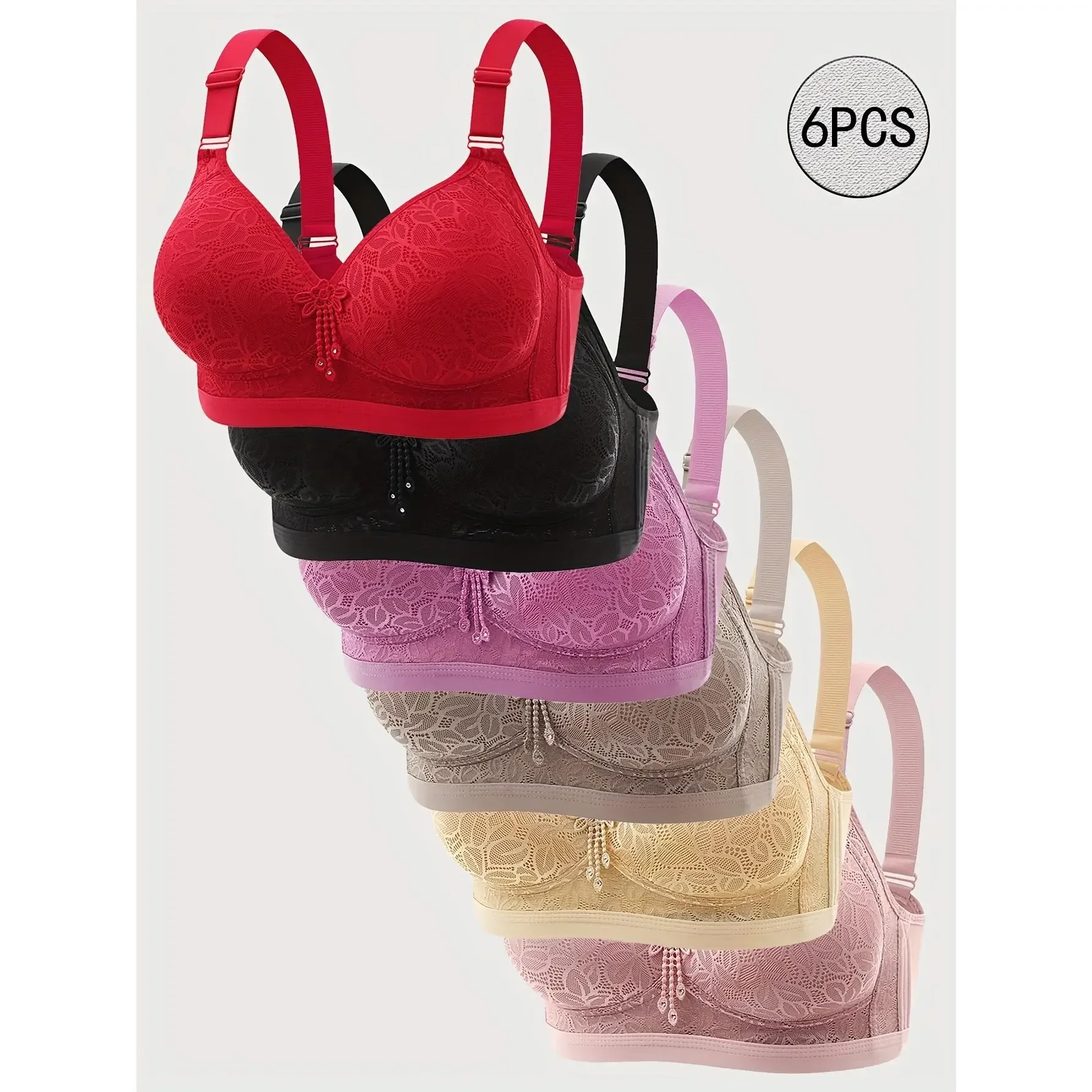 T Shirt Bra Seamless - 6 piezas de sujetadores push-up sin
