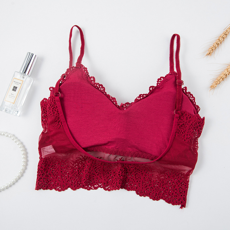 Lace Bralette Set - Sujetador deportivo sin costuras para mujer,