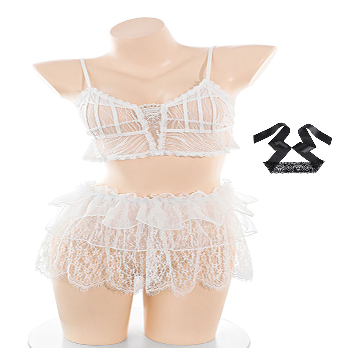Lace Bralette Set - LISM Conjunto de lencería de encaje