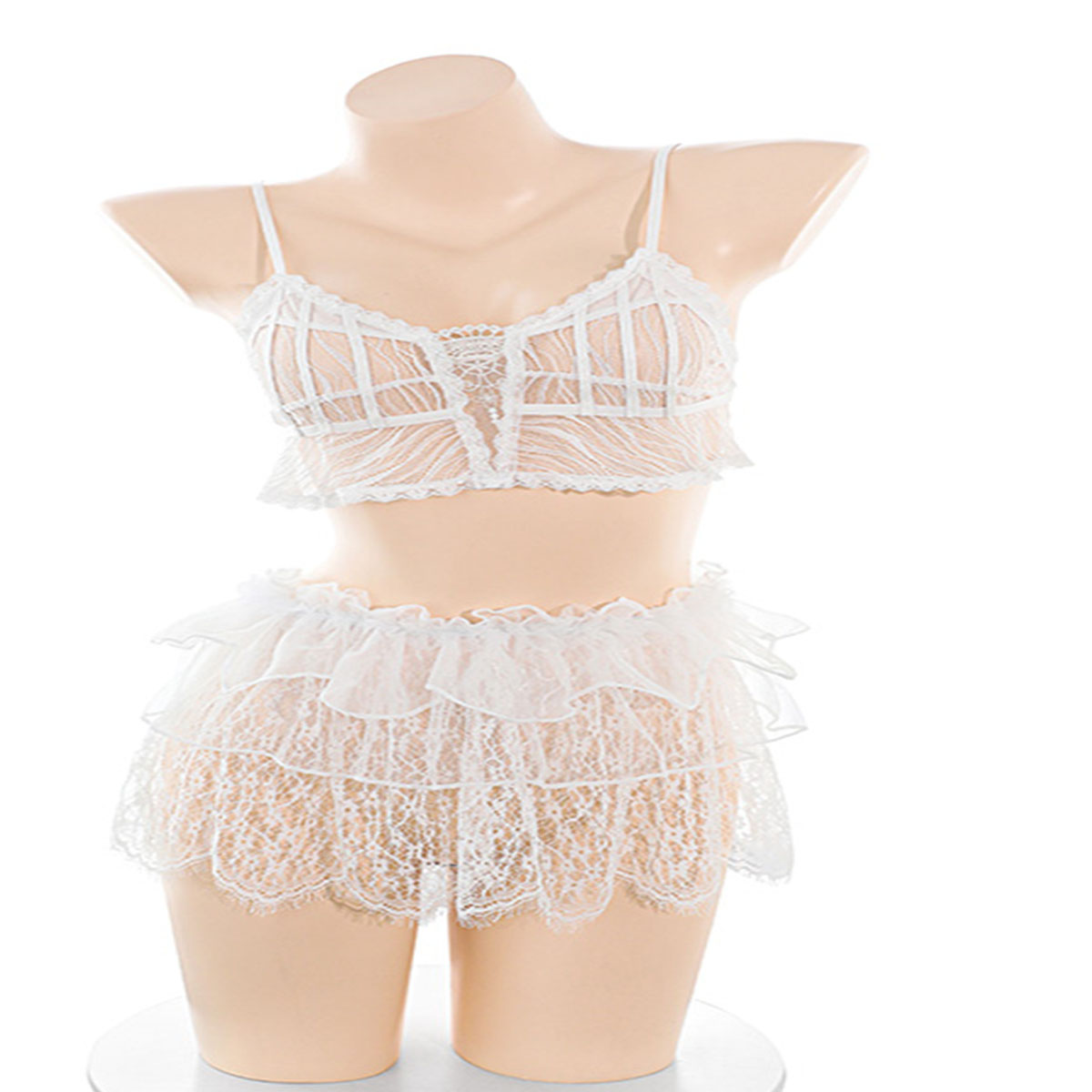 LISM Conjunto de lencería de e - Lace Bralette Set reseña y precio